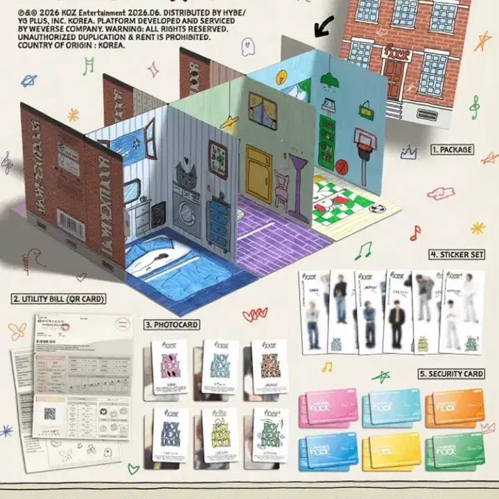 [BUNJANG] BOYNEXTDOOR Sungho HOME Weverse Album Lucky Draw Photocard Bundle Set / 성호 헬로라이브 모찌피스 미공포+HOME 위버스반 앨범 보이넥스트도어