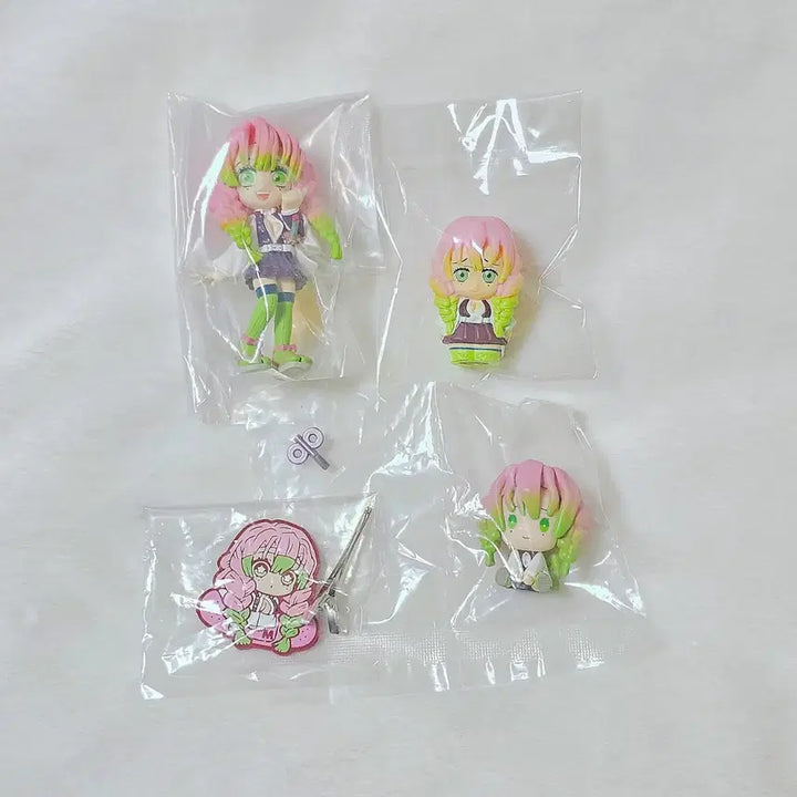 [BUNJANG] Demon Slayer Mitsuri Kanroji Fapeton Gacha Figure Bundle Set / 귀멸의 칼날 팔버스, 페탓토, 어깨쿵 칸로지 미츠리 가챠 피규어