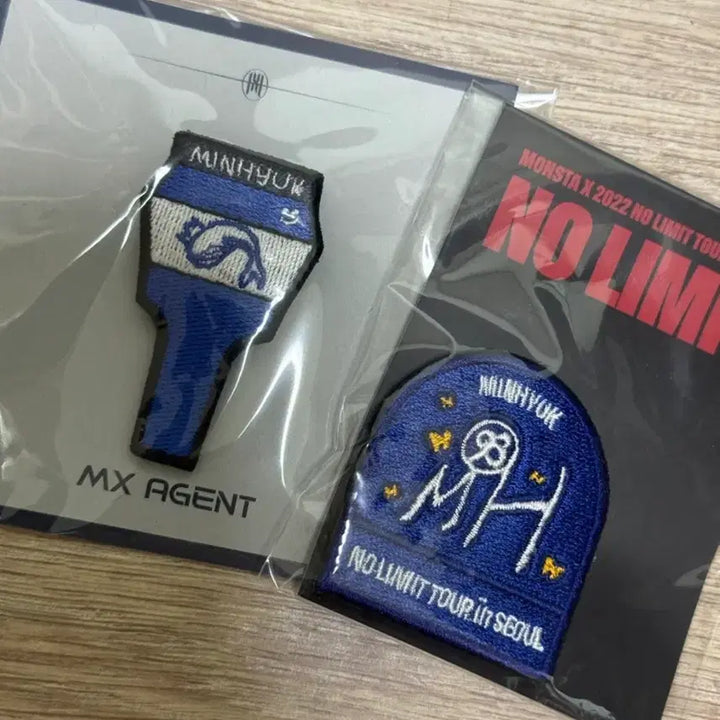 [BUNJANG] Monsta X Minhyuk Kihyun Hyungwon Norimit Tour/MX Friends Wappen Bundle Set / 6개 세트 몬스타엑스 짭구삼 민혁 기현 형원 와펜 일괄!