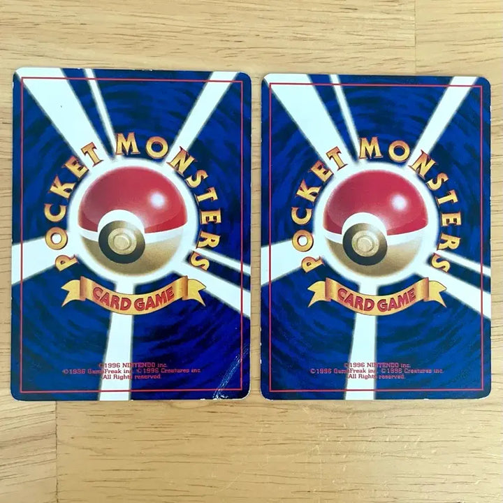 [BUNJANG] Pokemon Card Slowpoke/Slowbro Old Back Set (First Edition) / 일판 포켓몬카드 야돈/야도란 초판 올드백 세트