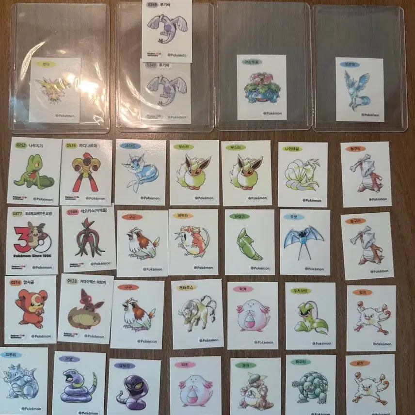 [BUNJANG] Pokemon Bread Stickers Set / 포켓몬 카드 띠부띠부씰 세트