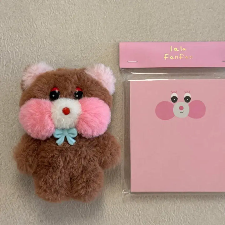 [BUNJANG] Annyeong Mimi Bread Duck Gombbangyi &amp; Memo Pad Set / 안녕미미 빵빵덕 곰빵이 + 떡메모지