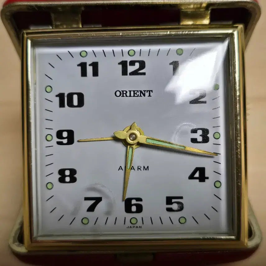 [BUNJANG] Orient Vintage Folding Alarm Table Clock / 오리엔트(Orient) 빈티지 폴딩 알람 시계