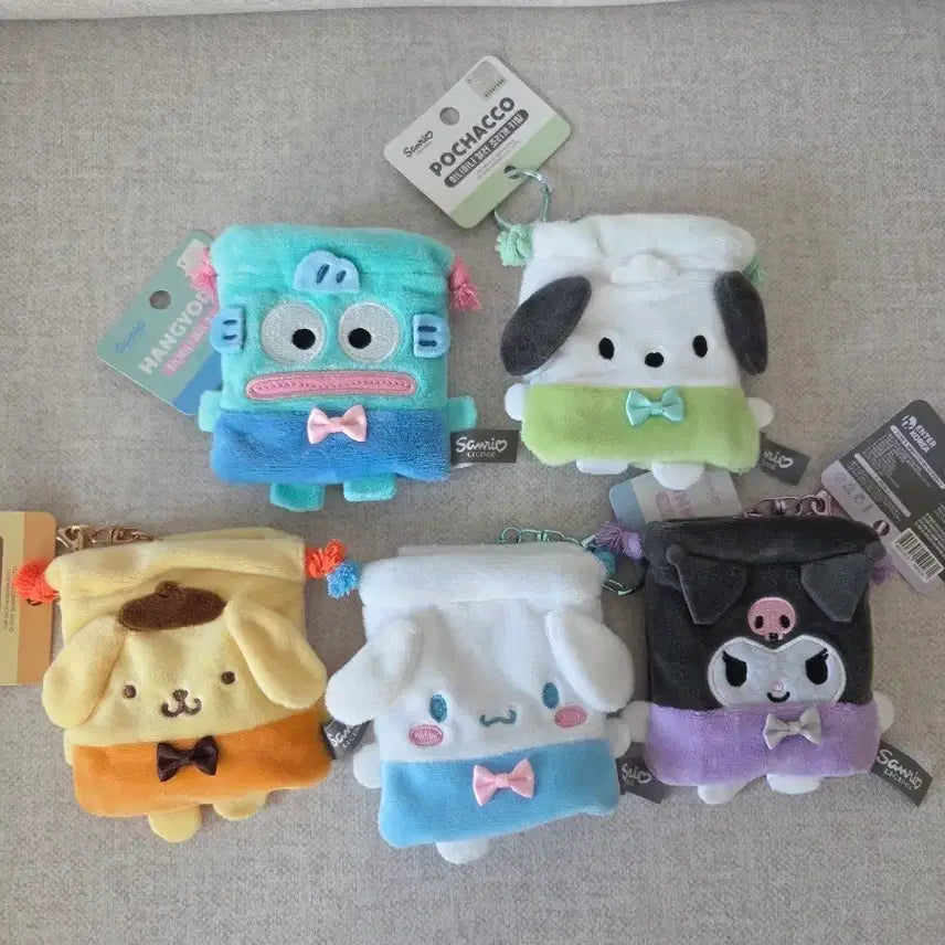 [BUNJANG] Sanrio Hangyodon Pochacco Kuromi Mini Drawstring Pouch / (새상품) 산리오 한교동 포차코 쿠로미 미니 복조리 파우치
