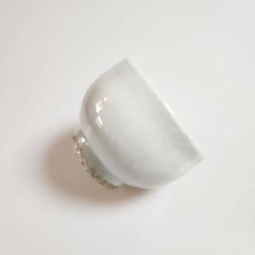 [BUNJANG] Joseon Dynasty Late Period Celadon Porcelain White Teacup / 골동품 조선시대 후기 조선백자 순백자잔