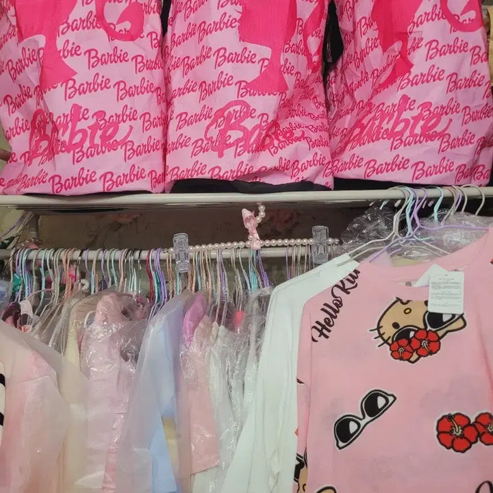 [BUNJANG] Barbie Pink Storage Set - 3 Piece / 바비 핑크 수납세트 3개
