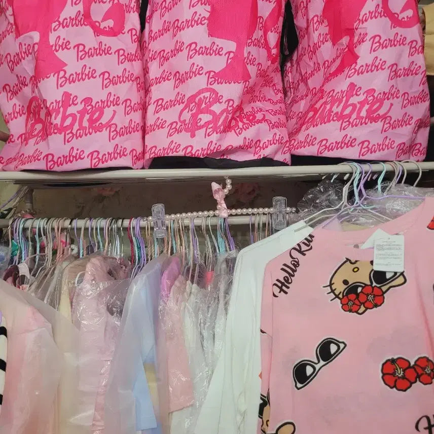 [BUNJANG] Barbie Pink Storage Set - 3 Piece / 바비 핑크 수납세트 3개