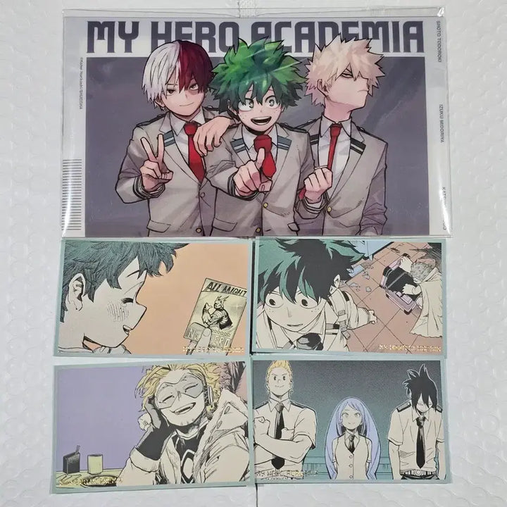 [BUNJANG] My Hero Academia Original Art Exhibition Goods Set (Izuku Midoriya, Katsuki Bakugo, Shoto Todoroki) / 히로아카 나히아 원화전 굿즈 세트 미도리야 바쿠고 토도로키