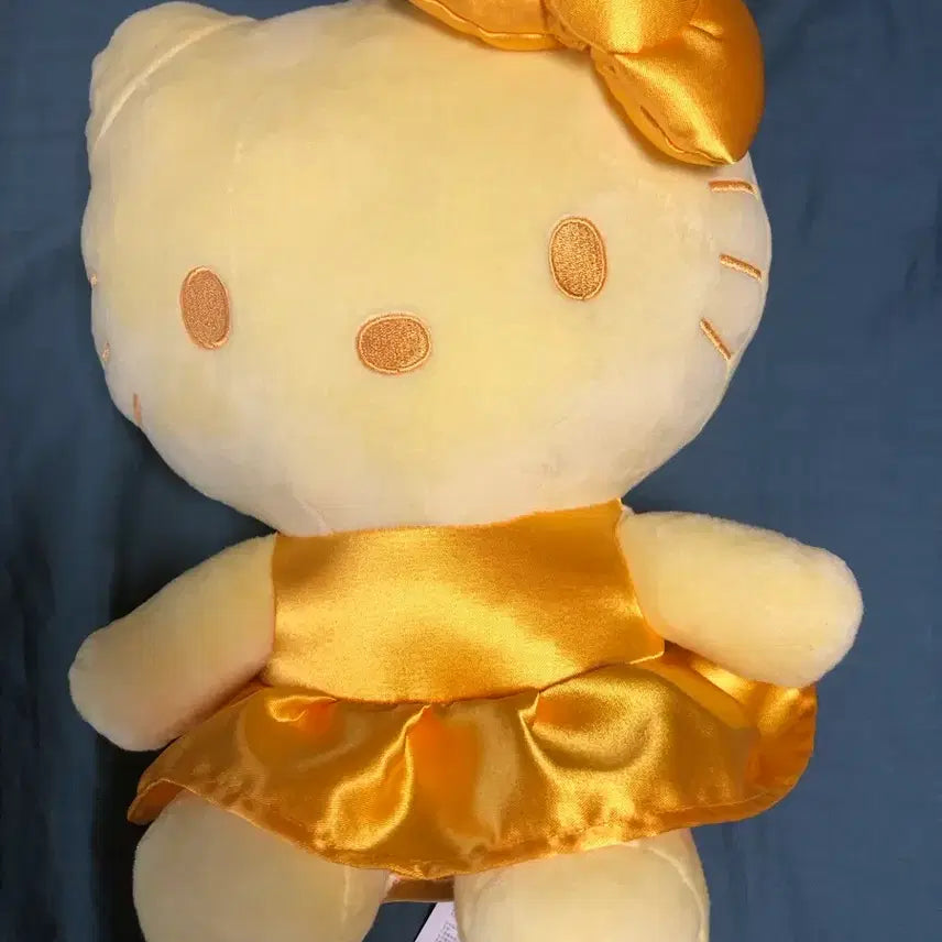 [BUNJANG] Sanrio Hello Kitty Yellow Dress Plush Doll / (새상품)산리오 헬로키티 옐로우 드레스 인형