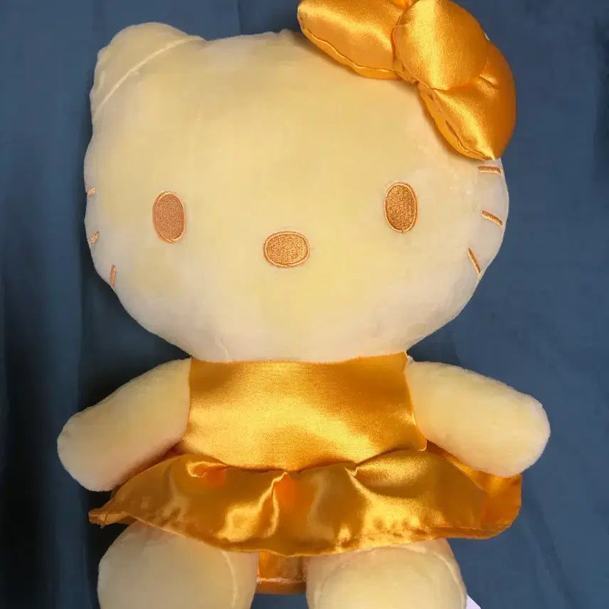 [BUNJANG] Sanrio Hello Kitty Yellow Dress Plush Doll / (새상품)산리오 헬로키티 옐로우 드레스 인형
