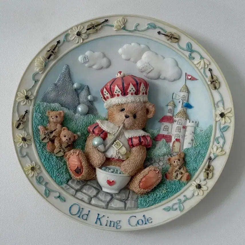 [BUNJANG] Cherished Teddy 3D Decorative Plate / 체리쉬드 테디- 3D 장식접시
