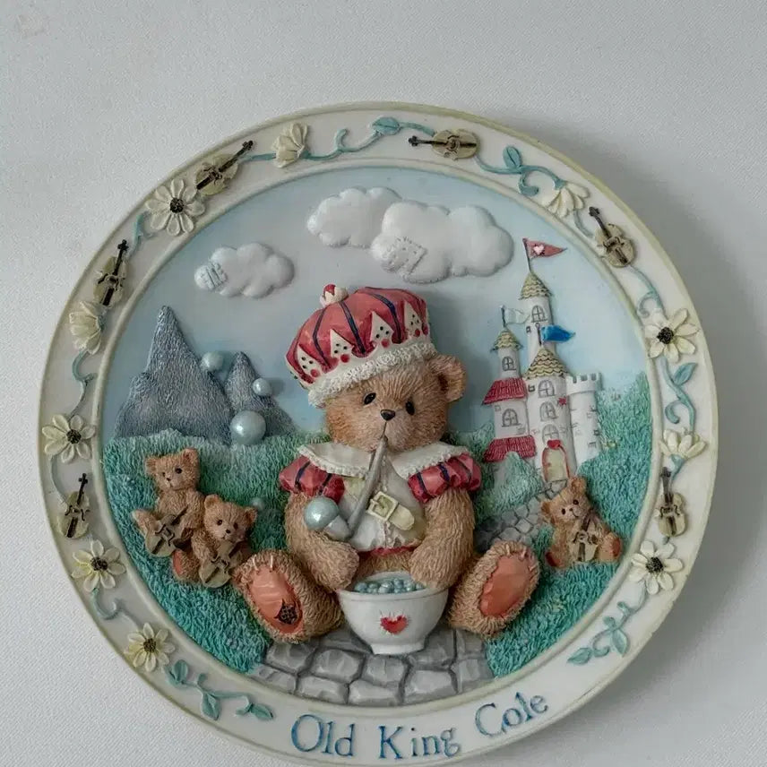 [BUNJANG] Cherished Teddy 3D Decorative Plate / 체리쉬드 테디- 3D 장식접시