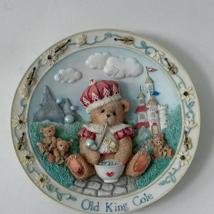 [BUNJANG] Cherished Teddy 3D Decorative Plate / 체리쉬드 테디- 3D 장식접시