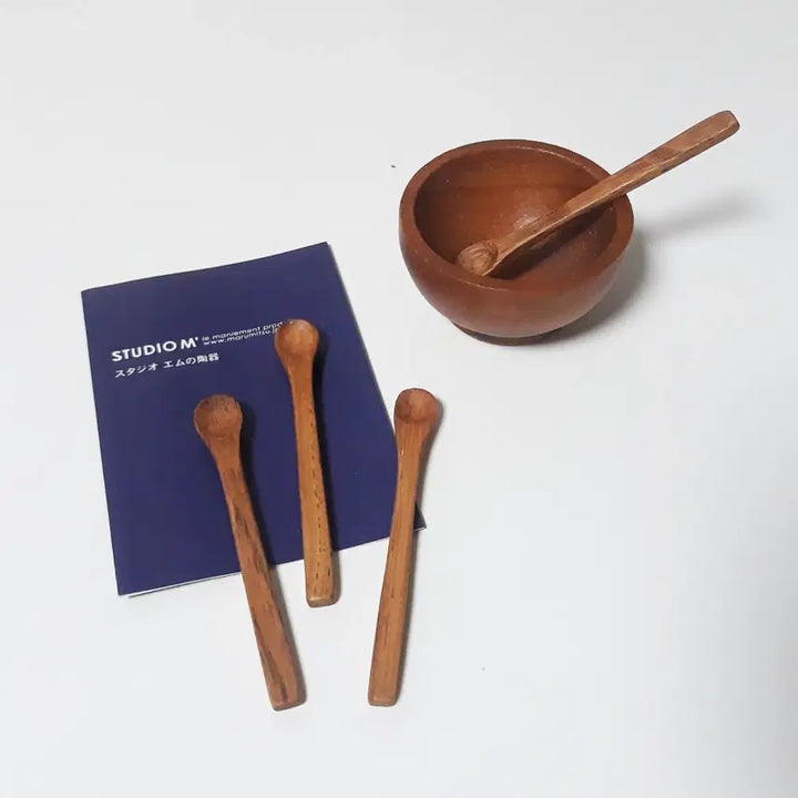 [BUNJANG] Fog Linen Work Spice Bowl &amp; Studio M Shichimi Spoon Set / 일본 fog linen work x STUDIO M&
