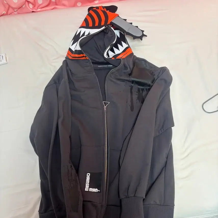 [BUNJANG] Chainsaw Man Denji &amp; Reze Limited Edition Pop-up Official Hoodie / 체인소맨 레제팝업 한정판 공식 후드집업 덴지