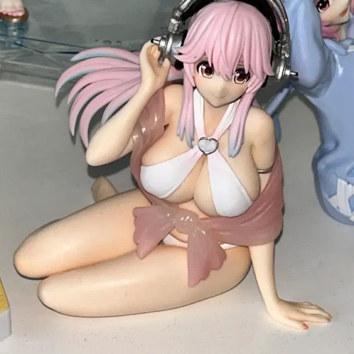[BUNJANG] Furyu Super Sonico White Bikini Ver. Noodles Stopper Figure / 슈퍼소니코 화이트 비키니 ver 누들스토퍼 미소녀 피규어 방꾸 후류 고전