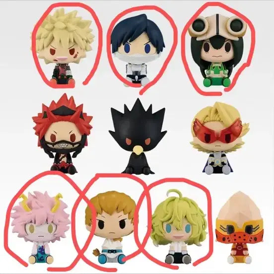 [BUNJANG] My Hero Academia F Prize G Prize Choconoqo Bundle Set Figures / 나의 히어로 아카데미아 f상 g상 초코노코 일괄
