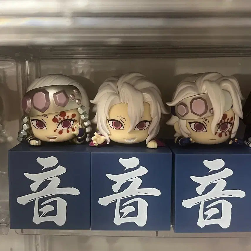 [BUNJANG] Demon Slayer Tengen Uzui Hikkage 3-Figure Set / 귀멸의칼날 텐겐 힛카게 우즈이 힛카케 귀칼 피규어 3종 일괄판매 abc