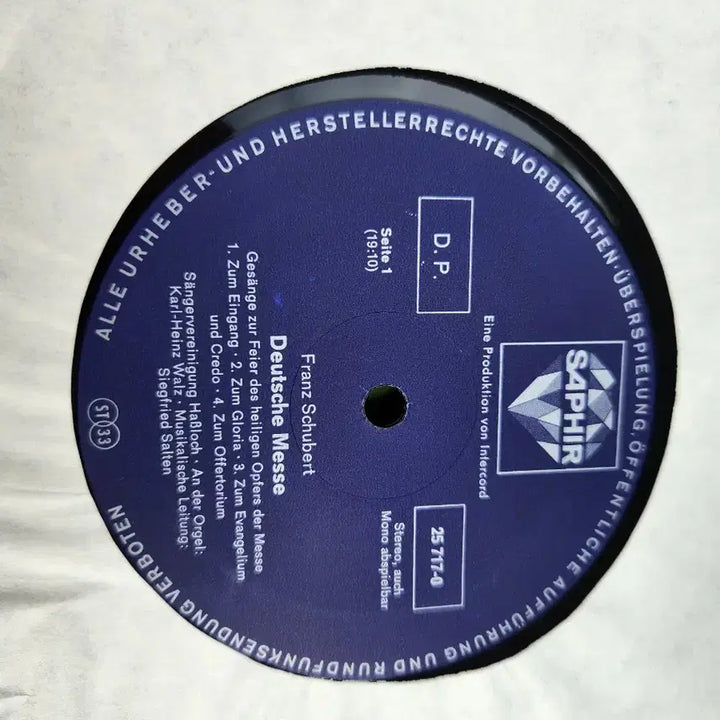 [BUNJANG] Franz Schubert Deutsche Messe LP / 수입LP/프란츠 슈베르트의 독일 미사(Deutsche Messe)