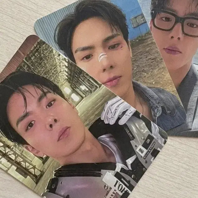 [BUNJANG] MONSTA X SHOWNU X HYUNGWON Ring Photocard Set / 몬스타엑스 셔누형원 반지 포카 셔누3장
