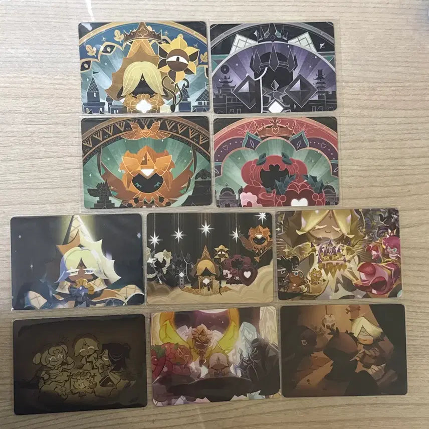 [BUNJANG] Cookie Run 10 Types Illustration Card Set / 쿠키런 일러스트 카드 10종