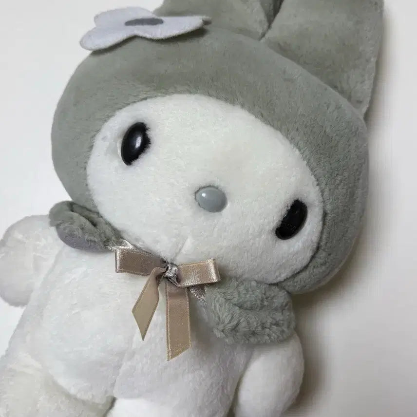 [BUNJANG] Vintage My Melody Doll Grey Hooded / 고전 마이멜로디 인형 흑백 그레이 두건