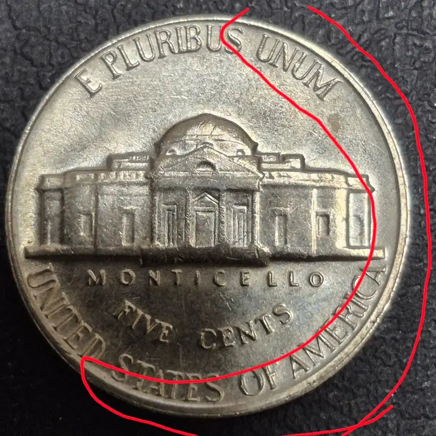 [BUNJANG] 1969 US Nickel Coin Rim Die Error / 1969년D 발행 미국 니켈 주화 림자 2중 타각