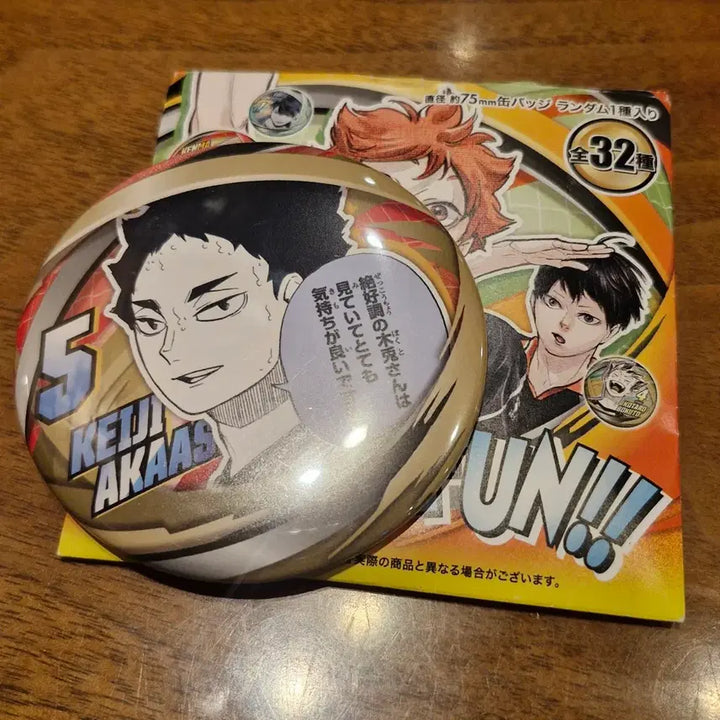[BUNJANG] Haikyuu!! Akashi Keiji Original Drawing Badge / 하이큐 아카아시 케이지 원화 뱃지