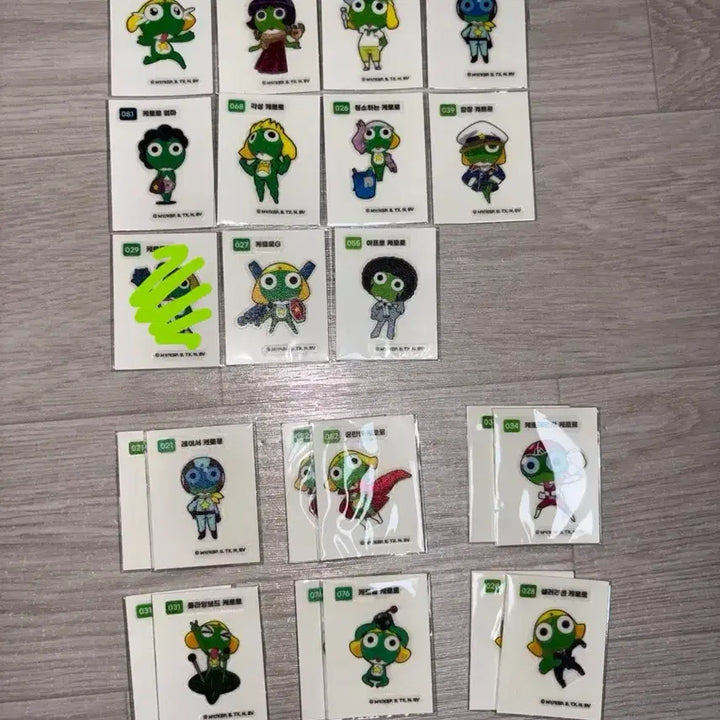[BUNJANG] Keroro 1st Edition Sticker Set Individual Sale / 케로로 1탄 띠부씰 개별판매 (실시간 수정)