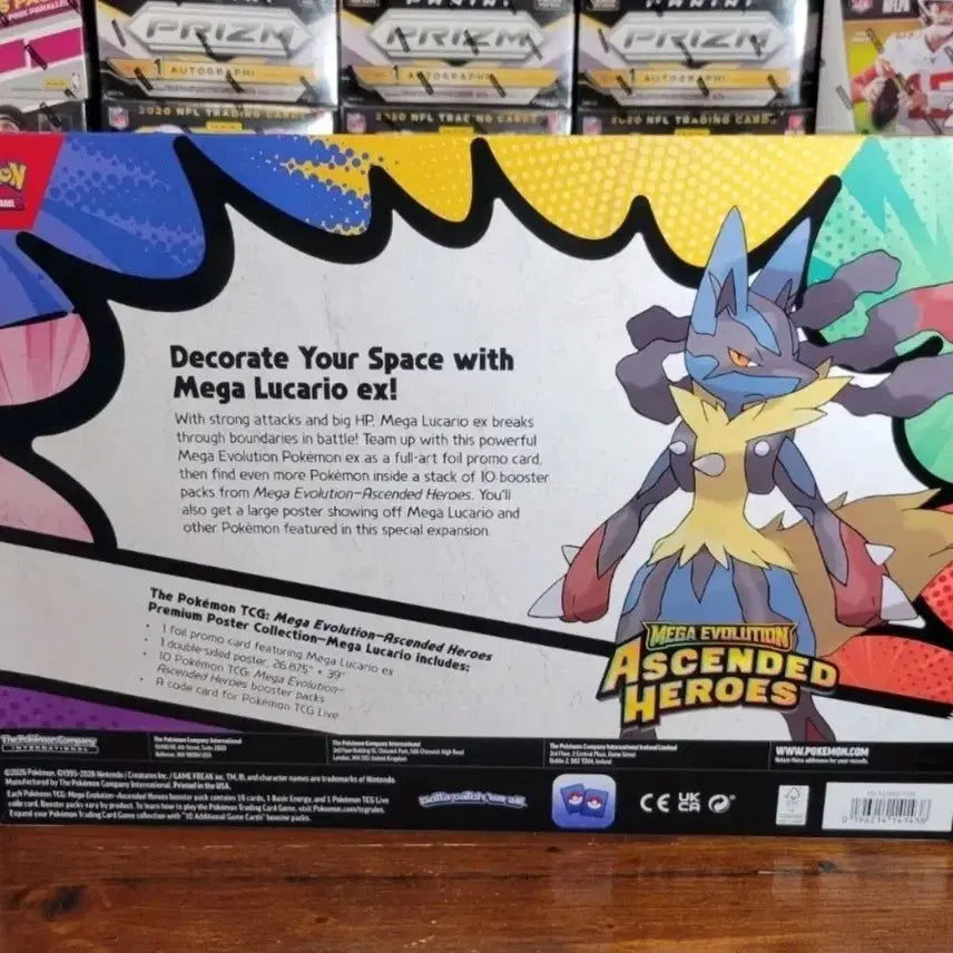 [BUNJANG] Pokemon North American Mega Lucario Premium Poster Collection / 포켓몬스터 북미판 메가 루카리오 프리미엄 포스터 컬렉션