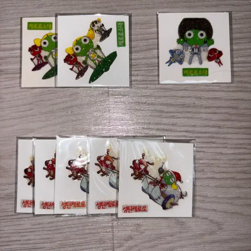[BUNJANG] Keroro Shani (Banjjak) Group Seal / (할인)케로로 샤니 (반짝)단체씰 판매