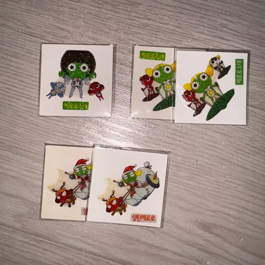 [BUNJANG] Keroro Shani (Banjjak) Group Seal / (할인)케로로 샤니 (반짝)단체씰 판매