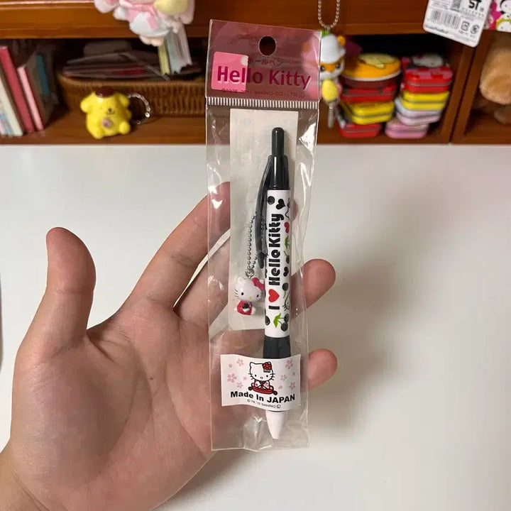 [BUNJANG] Classic Kitty Black Cherry Fruit Kitty Cherry Kitty Mascot Ballpoint Pen / 고전키티 블랙체리 과일키티 체리키티 마스코트 볼펜