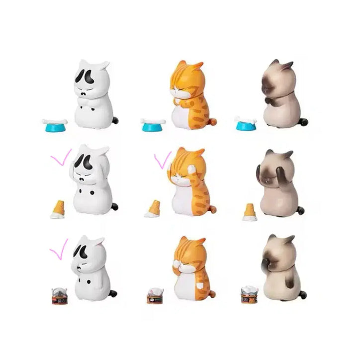 [BUNJANG] Thinking Cat Gacha Figure Bundle Set / 고민하는 고양이 가챠 3개일괄