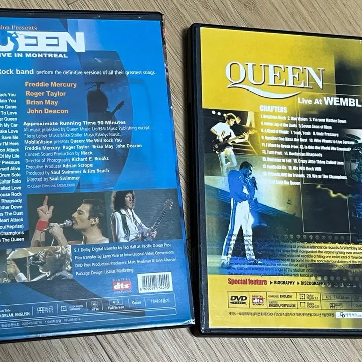 [BUNJANG] Queen Live at Wembley DVD / Live in Montreal DVD / 퀸 라이브 앳 웸블리 DVD / 퀸 라이브 인 몬트리올 DVD