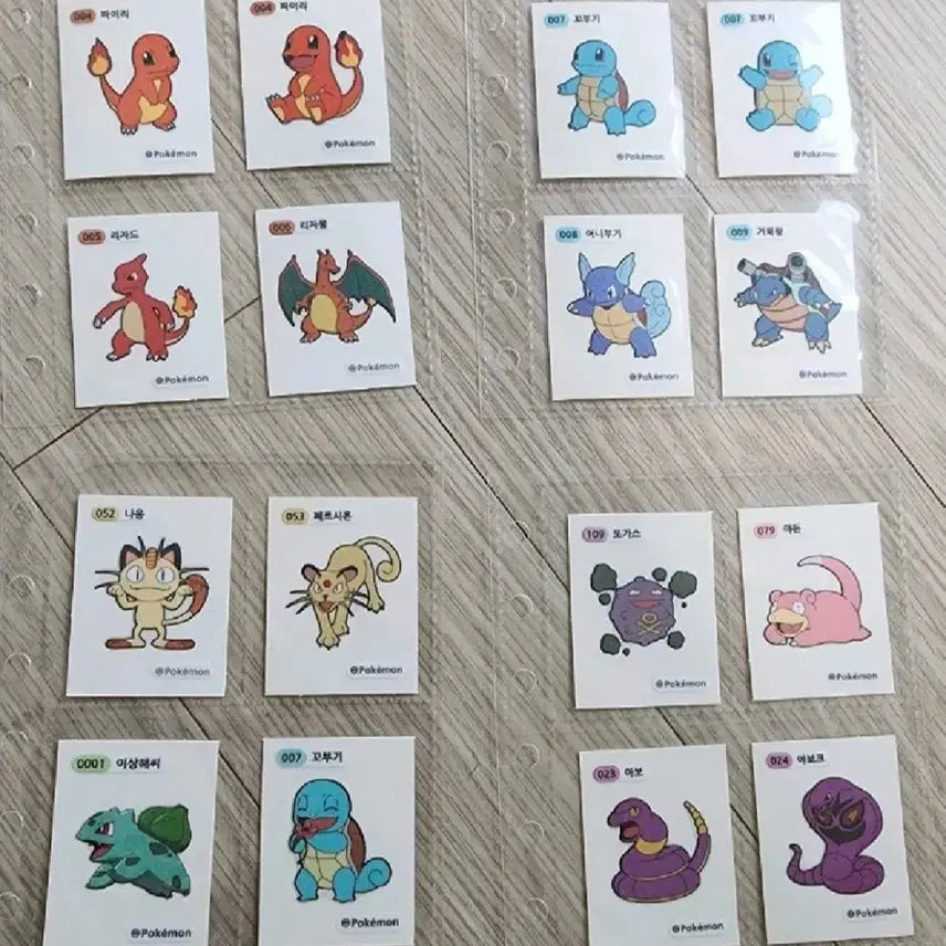 [BUNJANG] Pokemon Stickers (Tti-bbu-ssil) 114 pcs Bundle Set / 포켓몬 띠부씰 114장 일괄판매