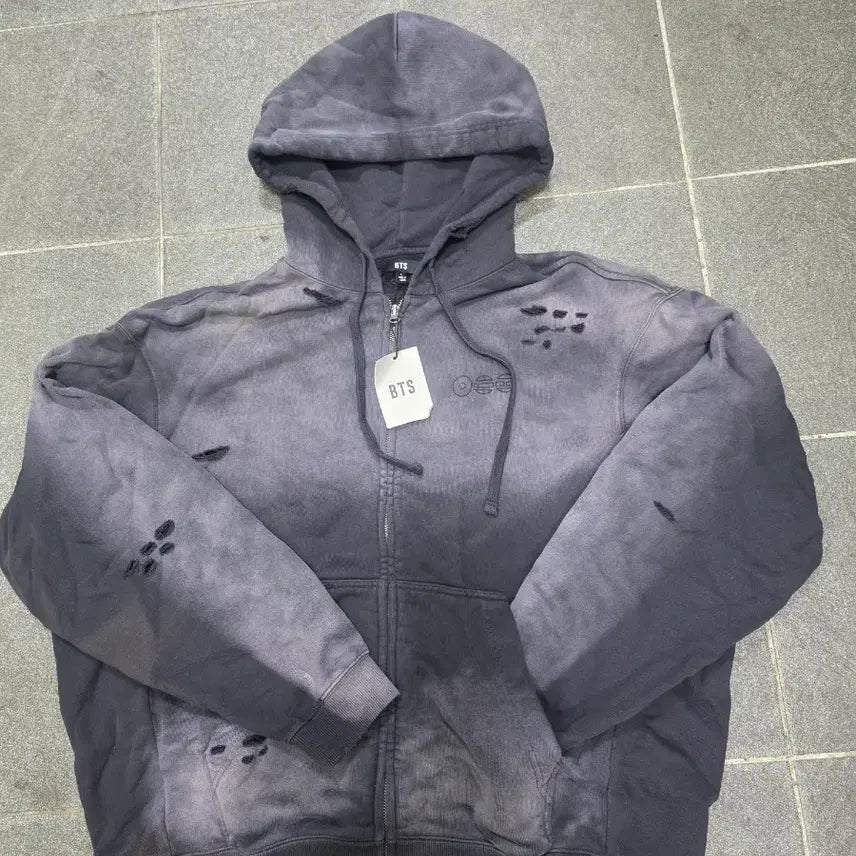 [BUNJANG] BTS Arirang Vintage Hooded Zip-up / BTS 아리랑 빈티지 후드집업