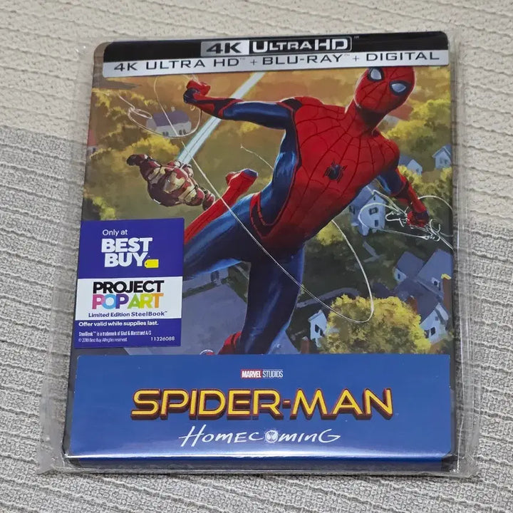 [BUNJANG] Spider-Man: Homecoming 4K Steelbook Blu-ray / 스파이더맨 홈커밍 4K 스틸북 블루레이