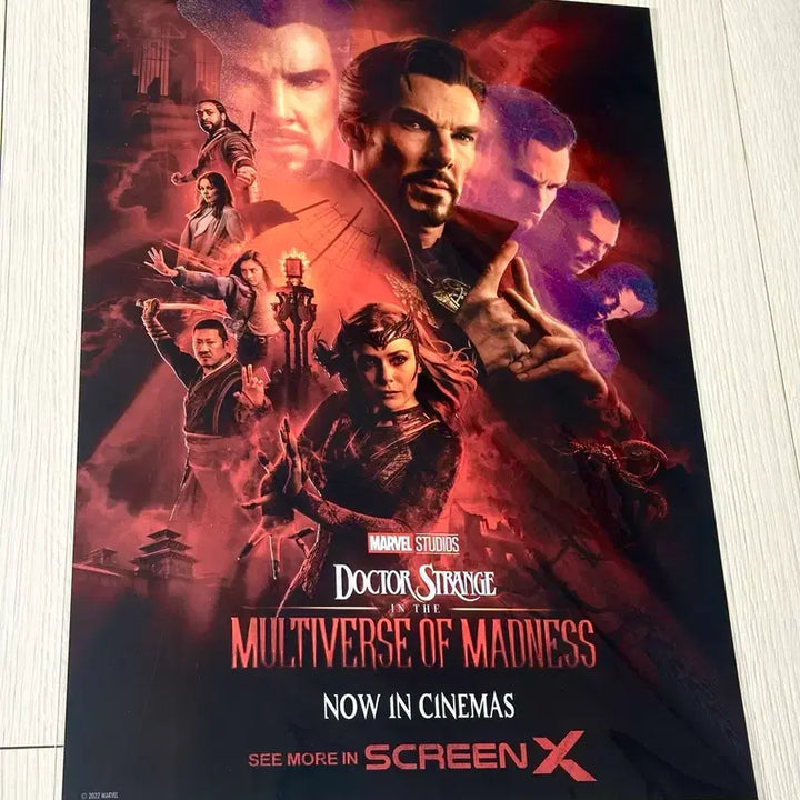 [BUNJANG] Doctor Strange in the Multiverse of Madness ScreenX Poster A3 / [초희귀한정판]영화 닥터스트레인지 대혼돈의 멀티버스 스크린엑스 포스터A3