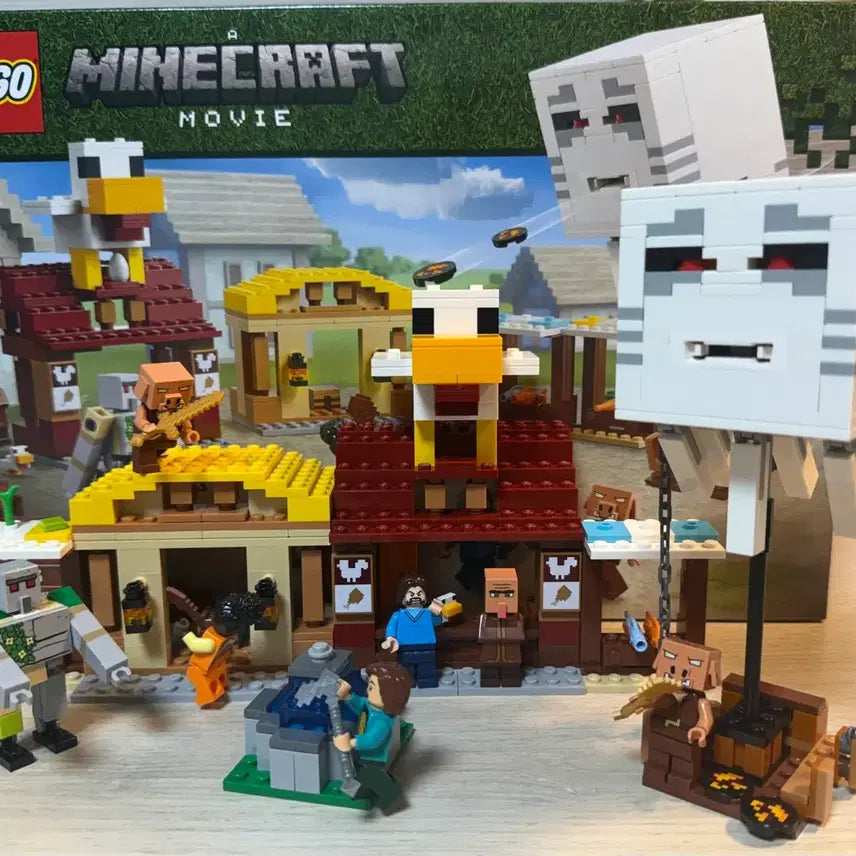 [BUNJANG] LEGO Minecraft The Movie Ghast Balloon Village Attack (Opened) / 레고 21273 마인크래프트 더 무비 가스트 열기구 마을 공격 개봉품
