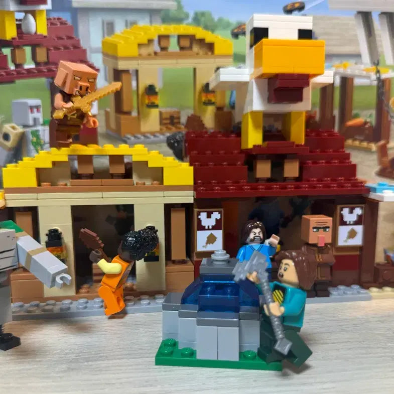 [BUNJANG] LEGO Minecraft The Movie Ghast Balloon Village Attack (Opened) / 레고 21273 마인크래프트 더 무비 가스트 열기구 마을 공격 개봉품