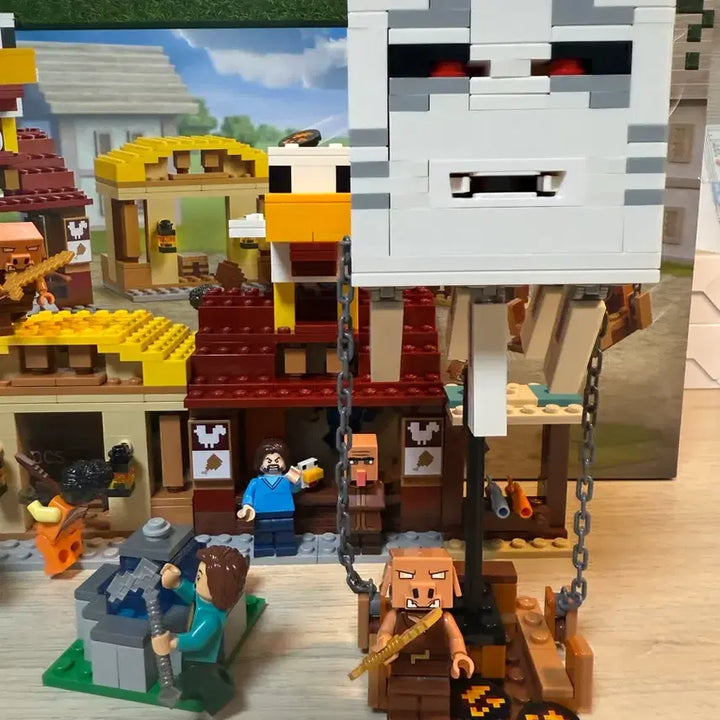 [BUNJANG] LEGO Minecraft The Movie Ghast Balloon Village Attack (Opened) / 레고 21273 마인크래프트 더 무비 가스트 열기구 마을 공격 개봉품