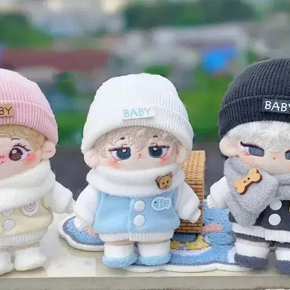 [BUNJANG] 10cm Doll Clothes Baseball Jumper Scarf Set (3 Outfits) / 10cm 인형옷 야옹캣옷장 야구점퍼 목도리 세트 3벌 원가이하