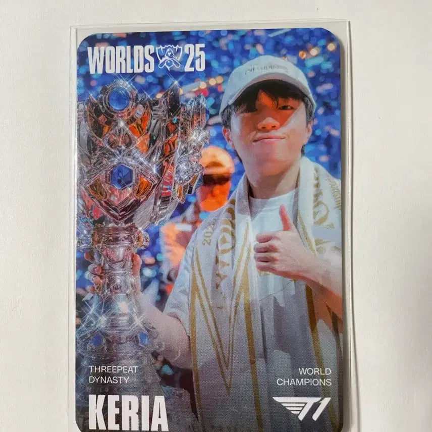 [BUNJANG] T1 Keria 25th Anniversary Seraphine Photocard / MSI 티원 T1 케리아 Keria 25 우승 세라핀  포카 무료배송
