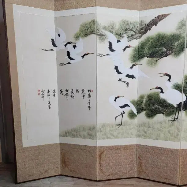 [BUNJANG] Kim Jeong-gyu Seojeon Songhakdo 8-Panel Folding Screen / 송학도 8폭 병풍