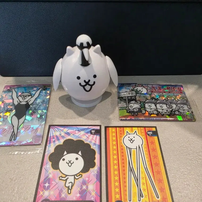 [BUNJANG] The Battle Cats Figure &amp; Card Set Bundle / 냥코 대전쟁 피규어 &amp; 카드 세트 일괄