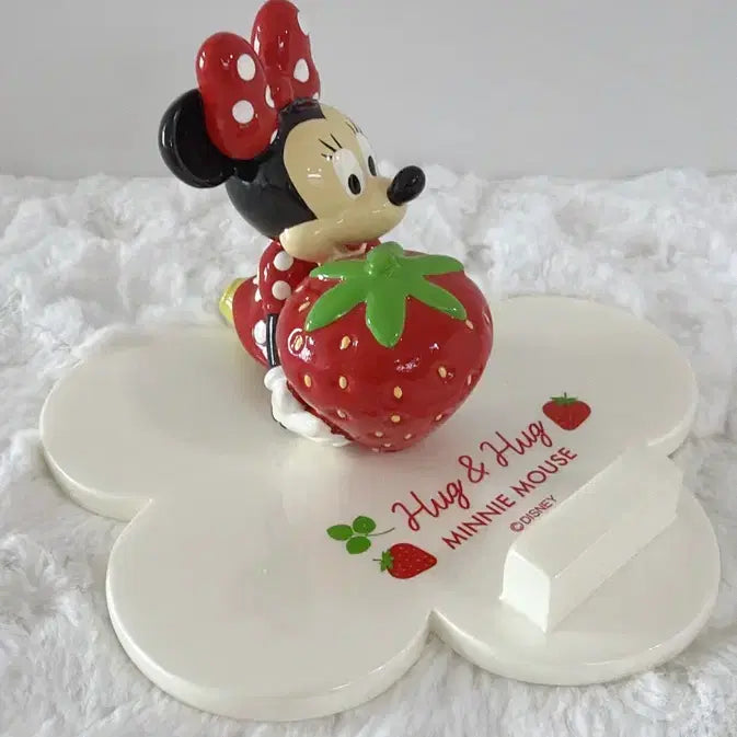[BUNJANG] Minnie Mouse Strawberry Design Phone Stand / 미니마우스 딸기 핸드폰 거치대