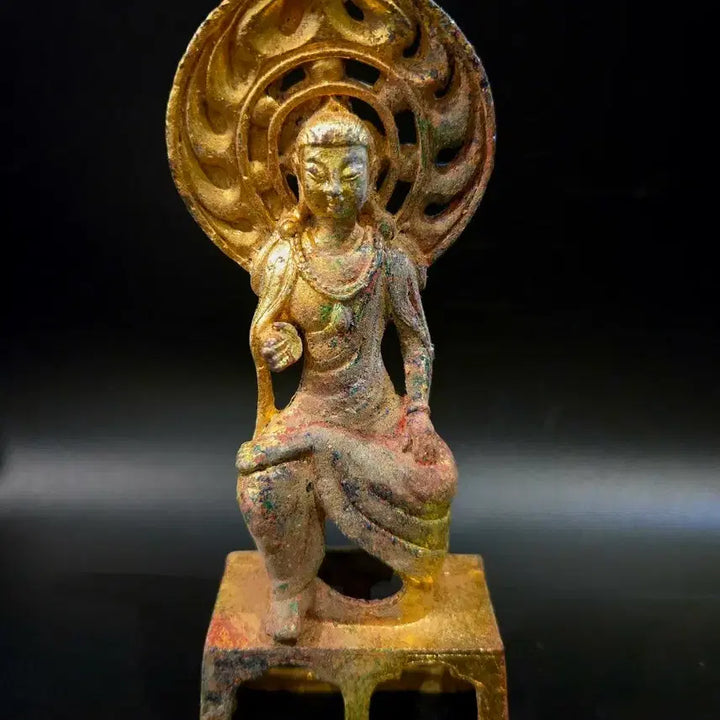 [BUNJANG] Gilt Bronze Seated Avalokitesvara Statue / 금동 관음보살 좌상