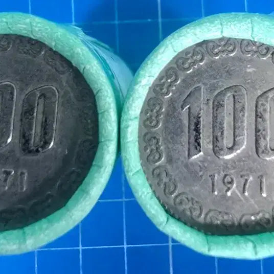 [BUNJANG] 1971 100 Won Coin Bundle Set (100 coins) / 1971년 100주 100개 2롤 일괄
