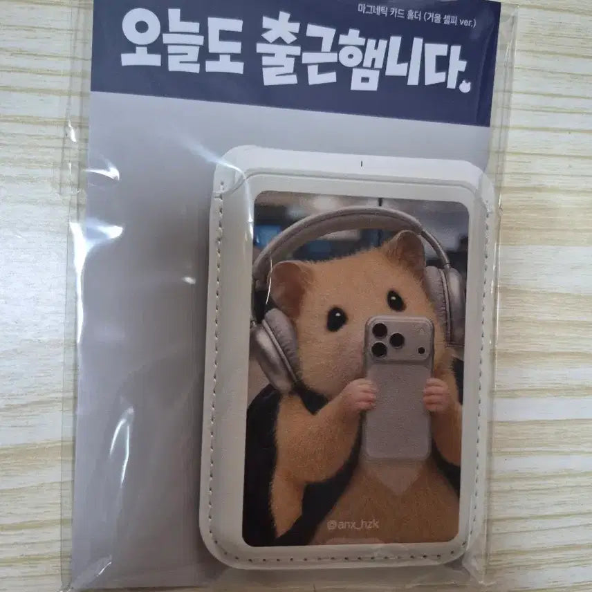 [BUNJANG] Kim Haemzzi Magnetic Card Holder Mirror Selfie Ver. / 김햄찌 마그네틱 카드 홀더 거울 셀피 ver